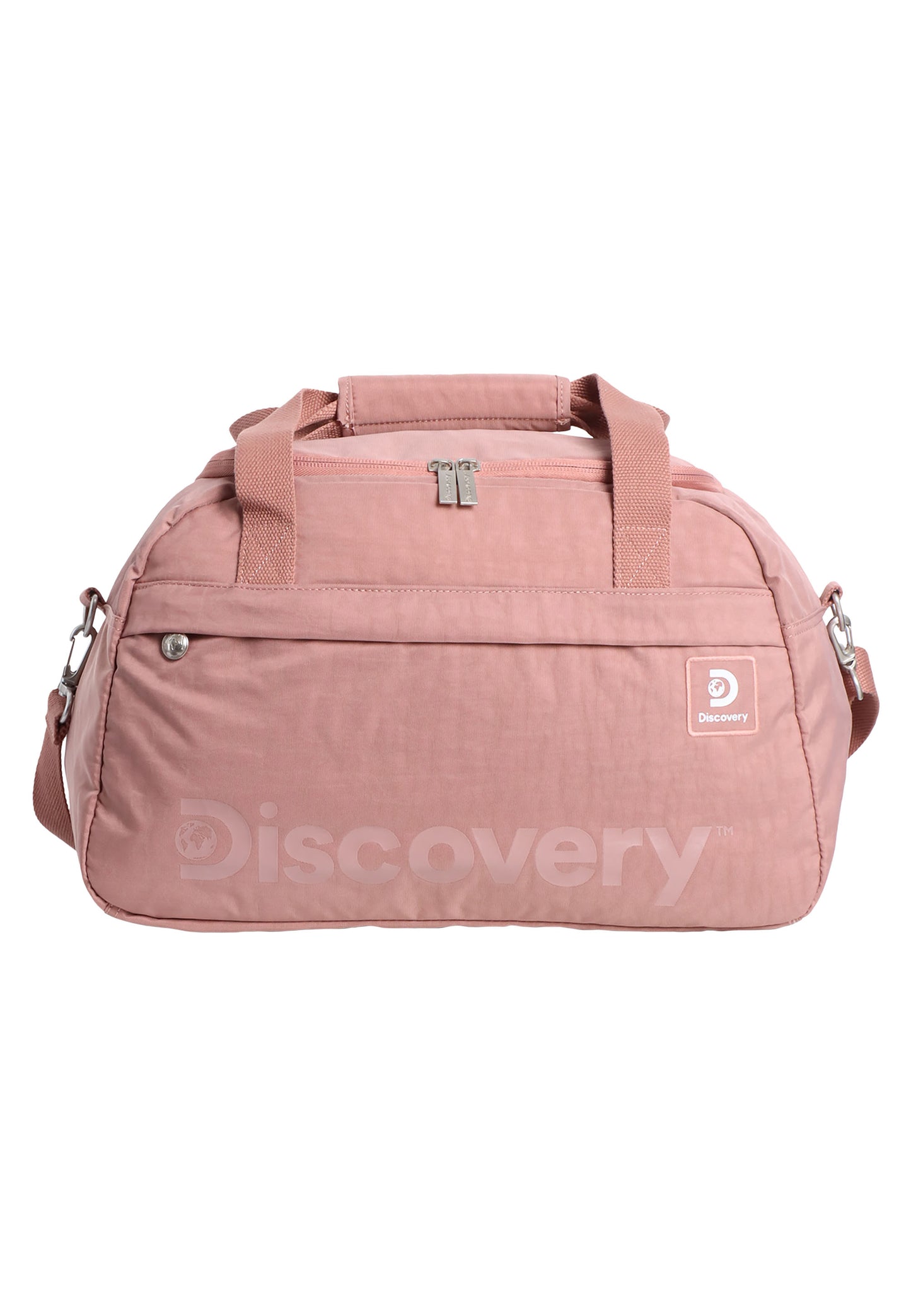 Discover reistas in modieus roze crinckle nylon.