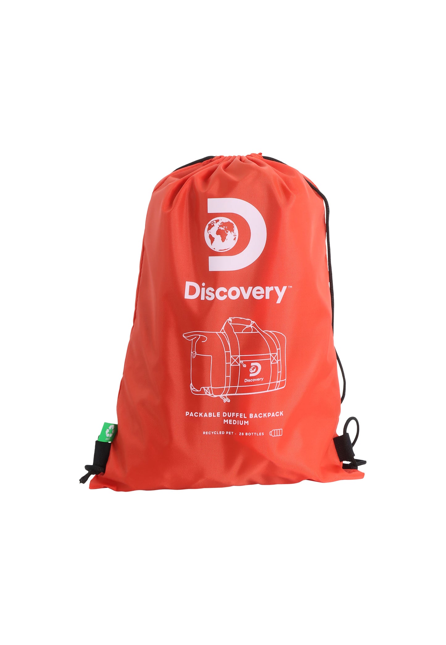 Discovery - Drive | 60cm Opvouwbaar Duffeltas / Reistas / Sporttas - Oranje