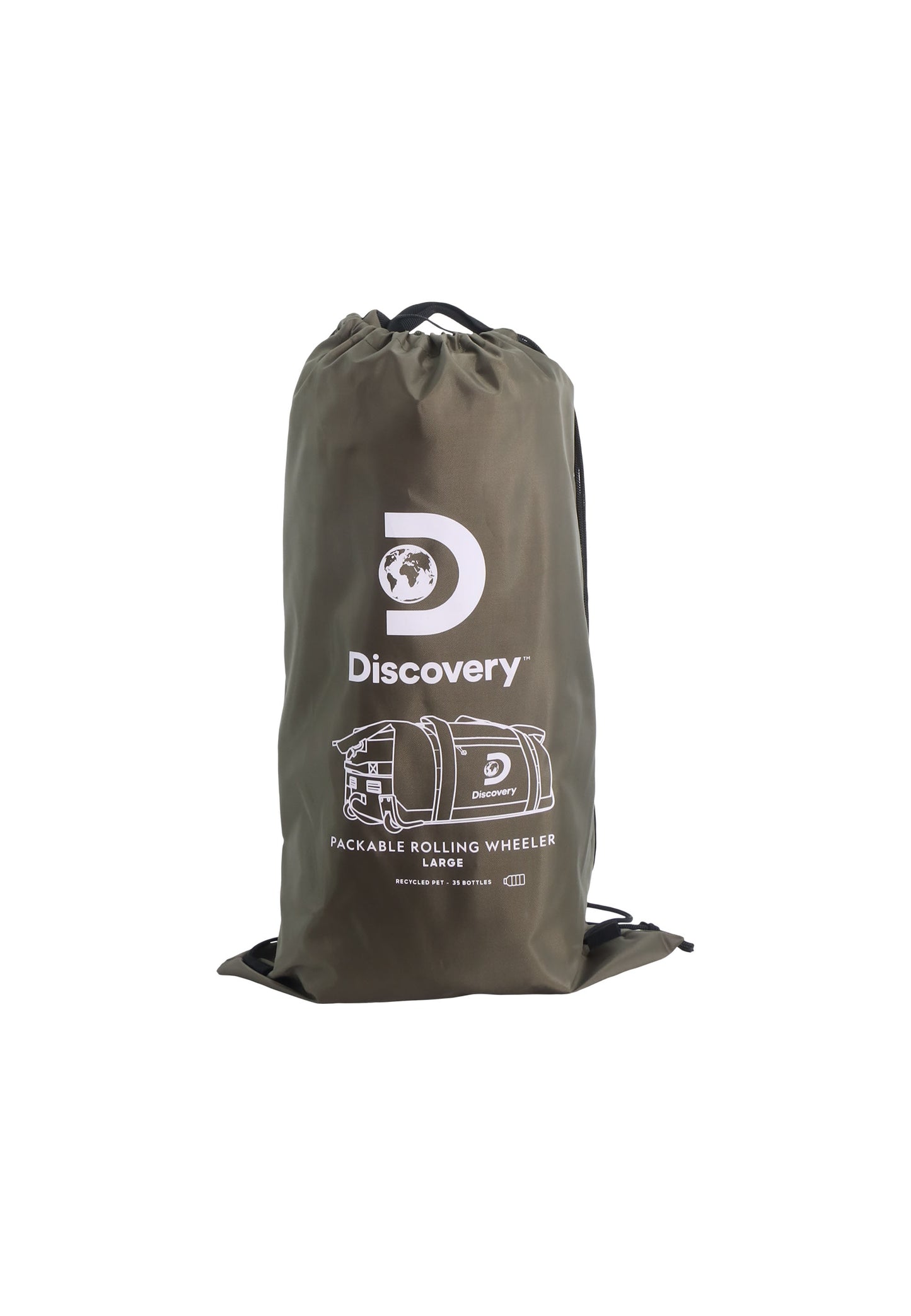 Discovery - Drive | 85cm Trolleytas / Reistas met Wielen - Khaki