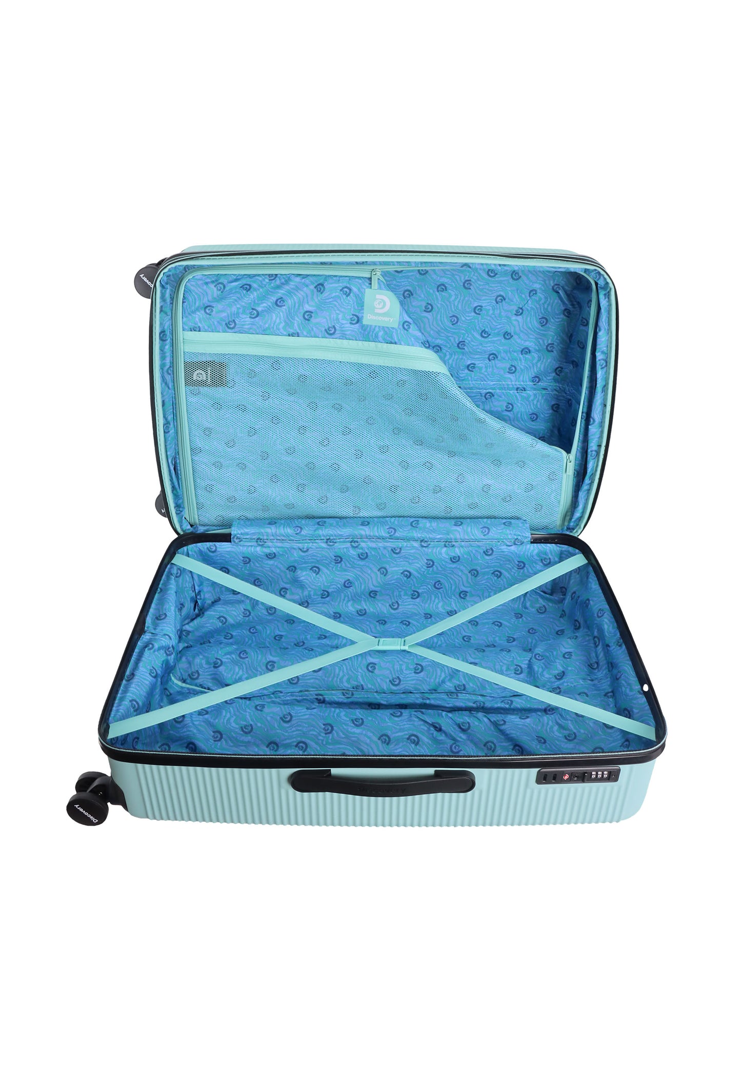 Ensemble de valises rigides Discovery Eclipse / Ensemble de trolley / Ensemble de valises de voyage - (S/M/L) Menthe