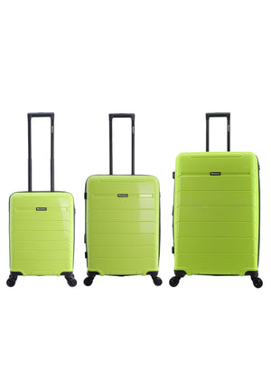 Discovery Skyward Harde Kofferset 3-Delig / Trolleyset / Reiskofferset - Lime
