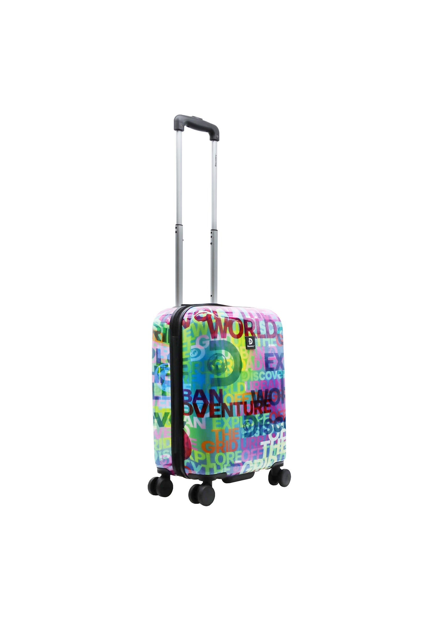 Discovery Bagage à main Valise rigide / Trolley / Valise de voyage - 55 cm (Petit) - Explore The World Print
