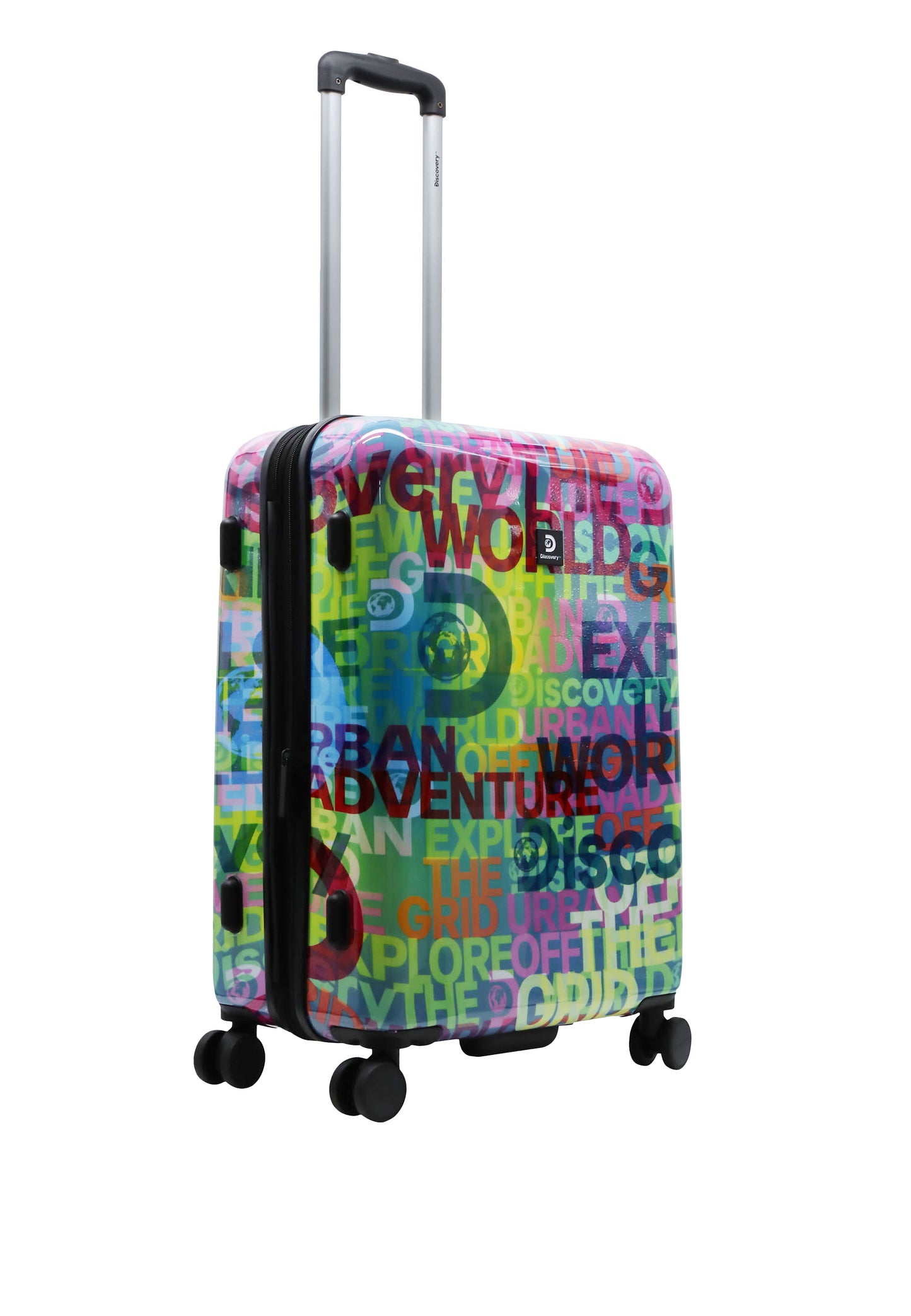 Valise rigide / trolley / valise de voyage Discovery - 67 cm (moyen) - Explore The World Print