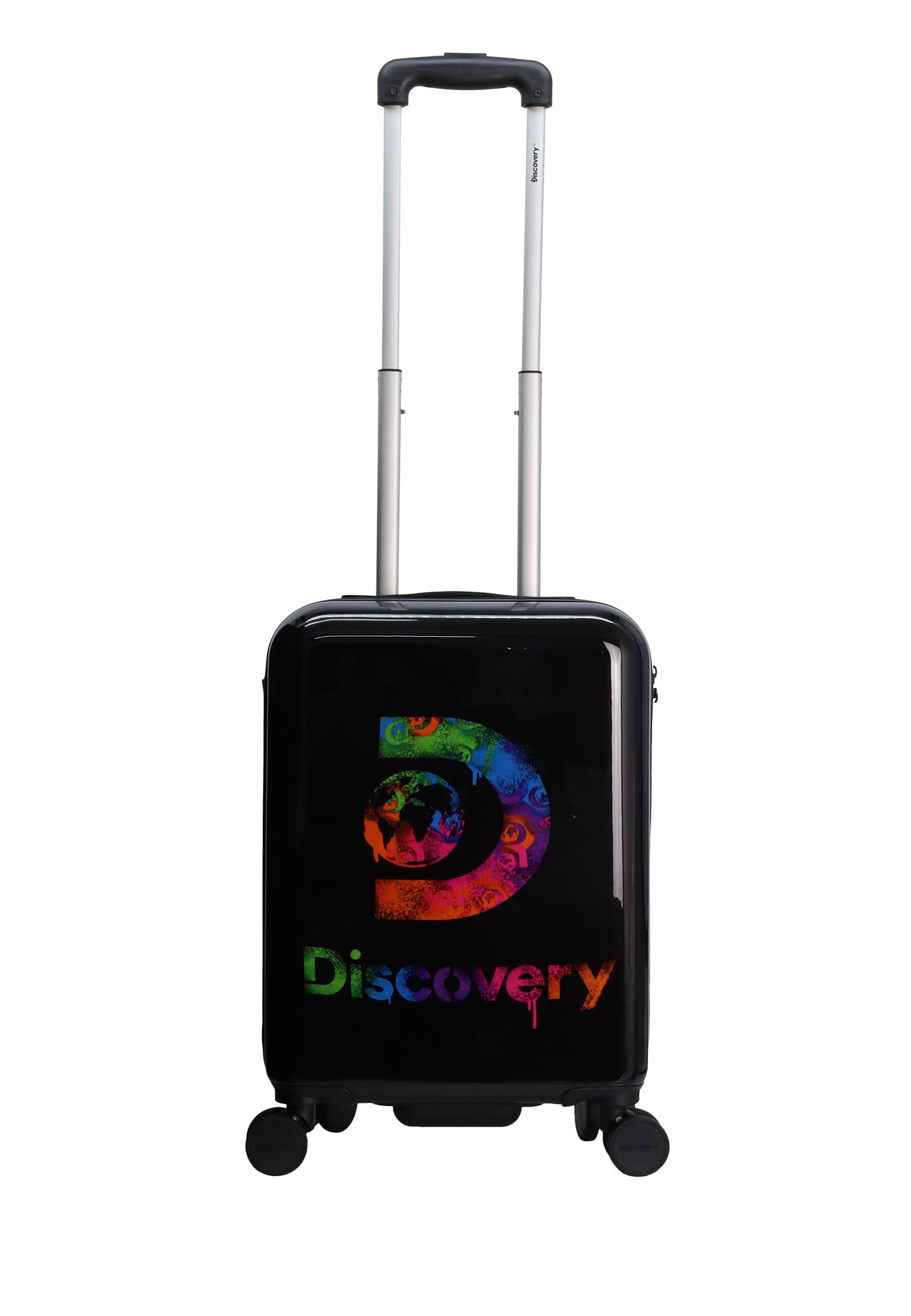 Discovery Stencil Handbagage Harde Koffer / Trolley / Reiskoffer - 55 cm (Small) - Black