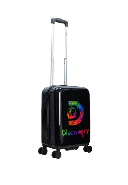 Discovery Pochoir Bagage à main Valise rigide / Chariot / Valise de voyage - 55 cm (Petit) - Noir