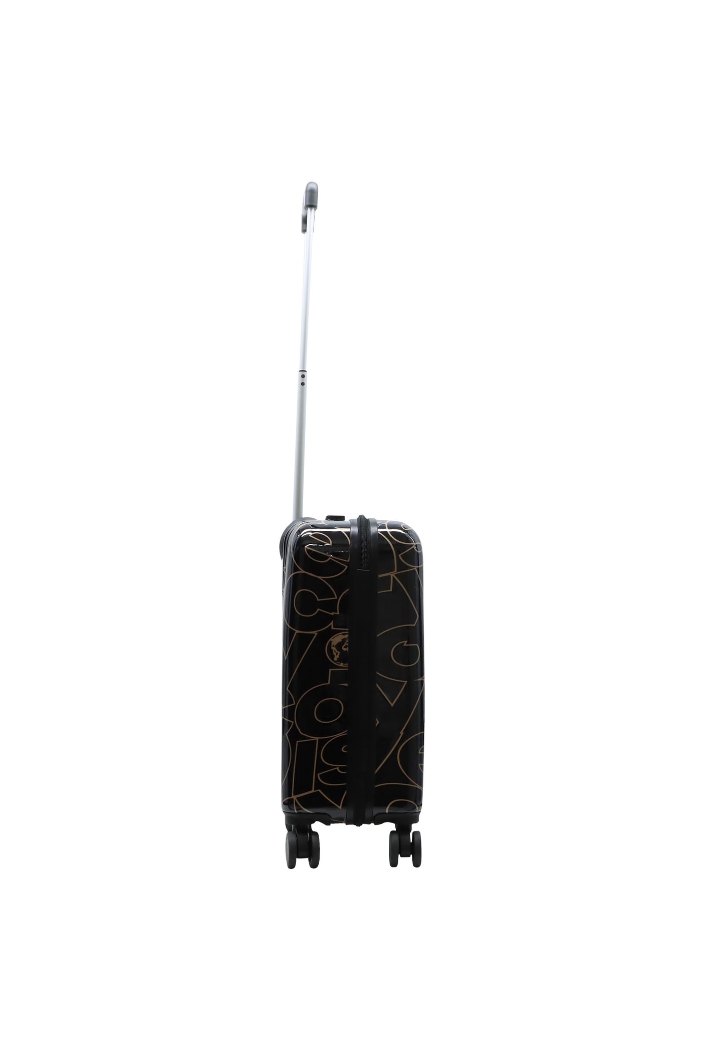 Discovery Gold harde Handbagage Koffer / Trolley met print - 55 cm S