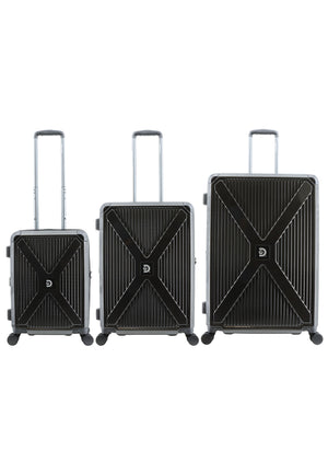 Discovery Crossroad Harde koffer set / Trolley set / Reiskoffer set - (S/M/L) Zwart