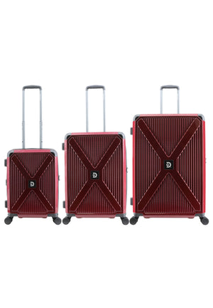 Discovery Crossroad Harde koffer set / Trolley set / Reiskoffer set - (S/M/L) Rood