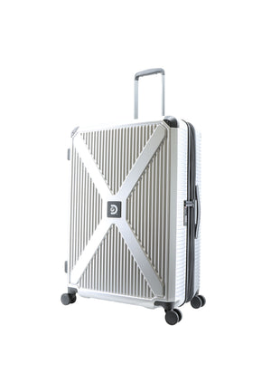 Valise rigide / Trolley / Valise de voyage Discovery Crossroad Moyenne | Argent