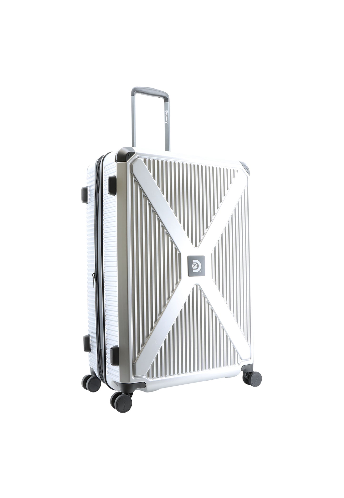 Discovery Crossroad  harde koffer / Trolley / Reiskoffer Medium | Zilver