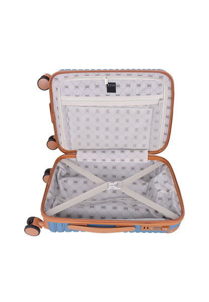 ELLE - Glam | Bagage cabine / Valise rigide / Trolley / Valise de voyage - (Small) - Crème