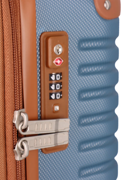 ELLE - Glam | Harde koffer / Trolley / Reiskoffer - (Medium) - Blauw