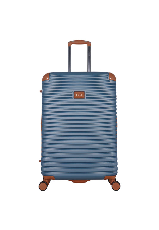 ELLE - Glam | Harde koffer / Trolley / Reiskoffer - (Large) - Blauw
