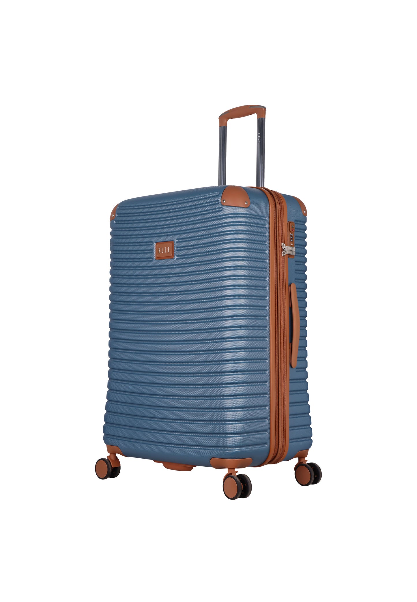 ELLE - Glam | Harde koffer / Trolley / Reiskoffer - (Large) - Blauw