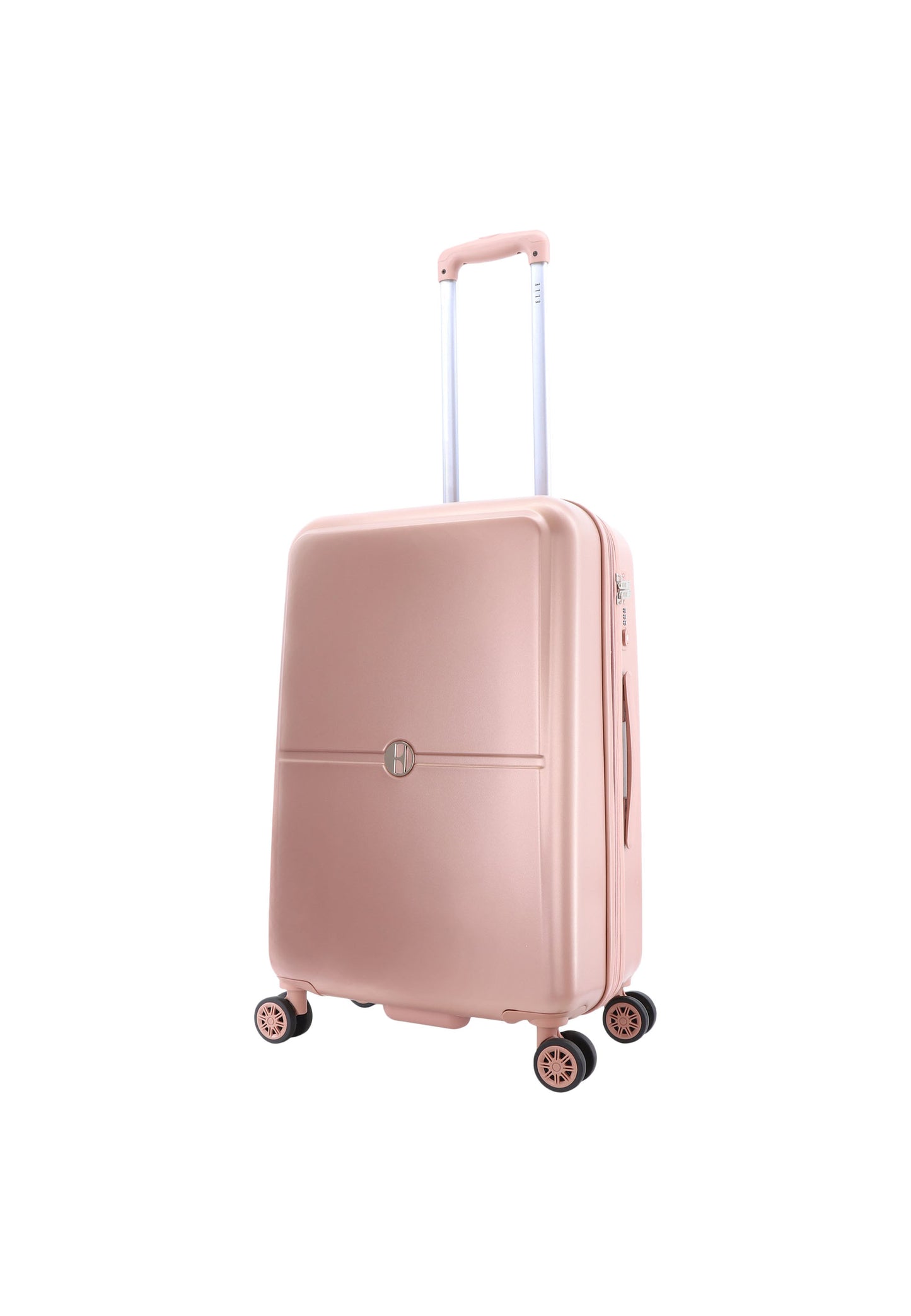 ELLE Harde Koffer / Trolley / Reiskoffer - 65 cm (Medium) - Chic - Roze