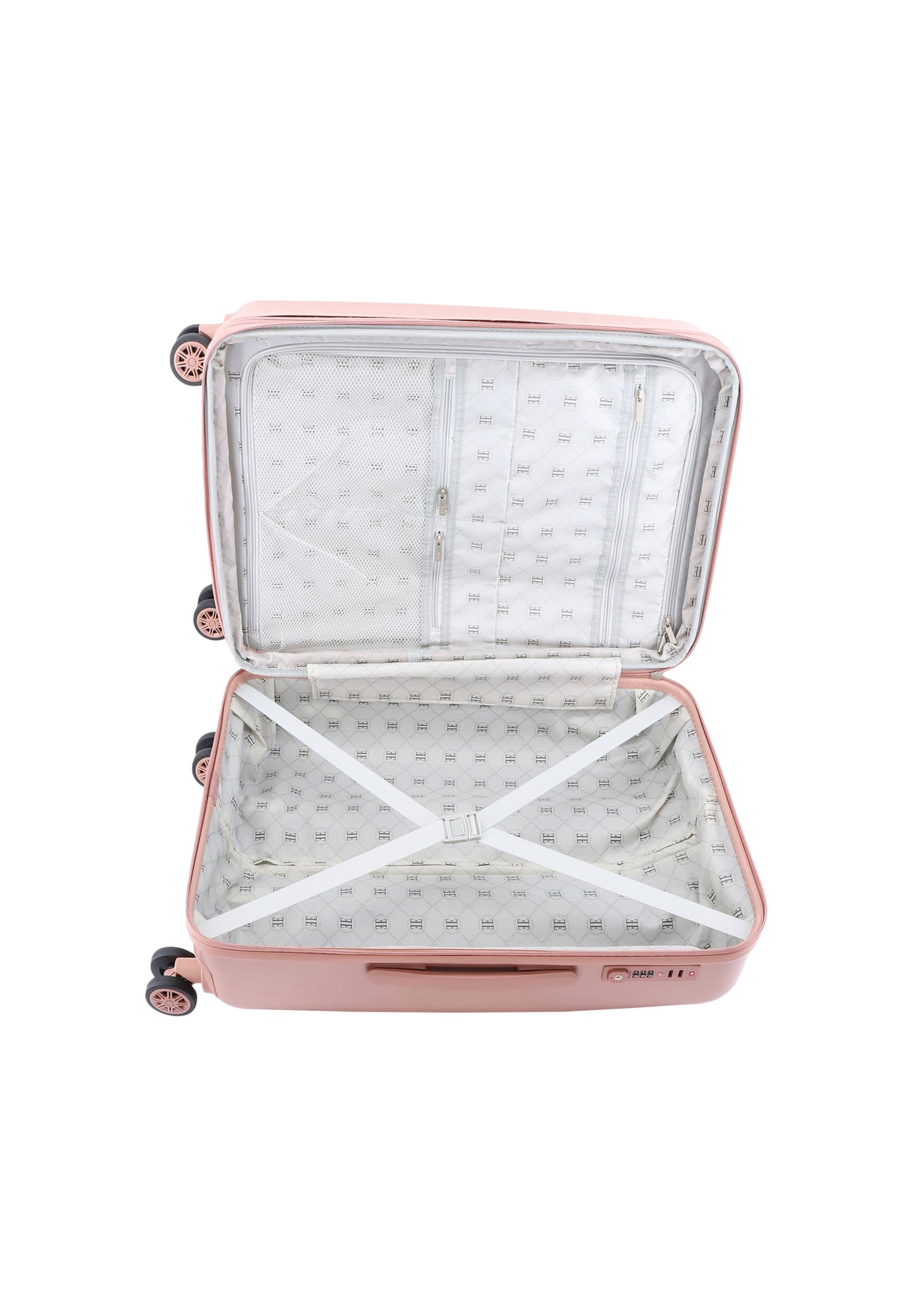 ELLE Harde Koffer / Trolley / Reiskoffer - 65 cm (Medium) - Chic - Roze