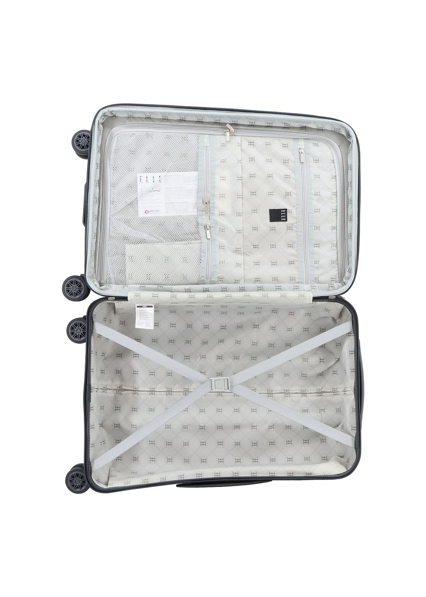 ELLE Hard Case / Trolley / Travel Case - 65 cm (Moyen) - Chic - Rose