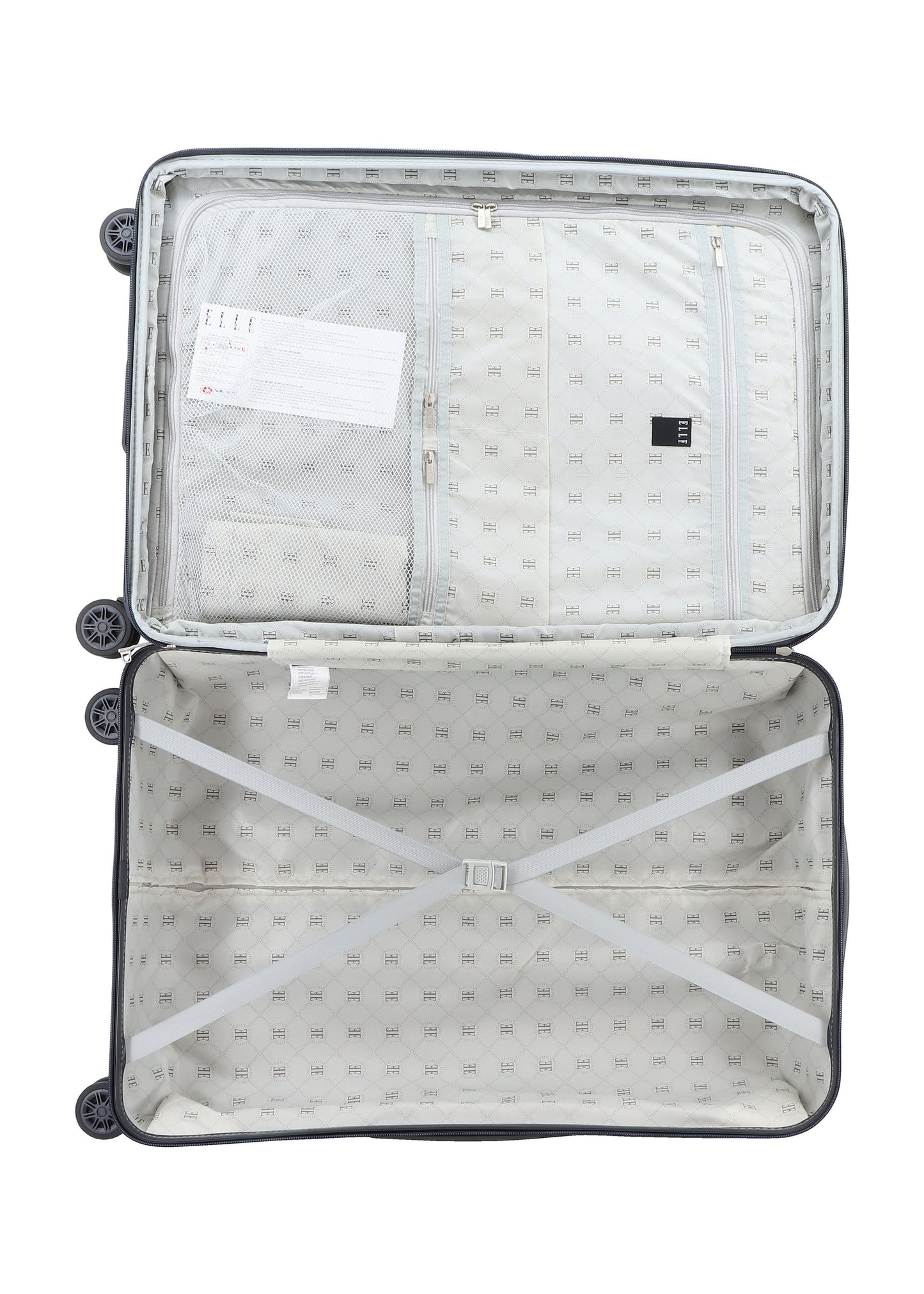 ELLE Harde Kofferset 3-Delig / Reiskofferset / Trolleyset - Chic - Antraciet