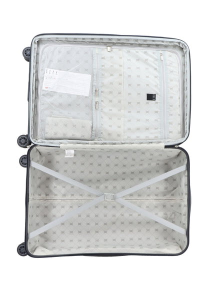 ELLE Harde Kofferset 3-Delig / Reiskofferset / Trolleyset - Chic - Antraciet
