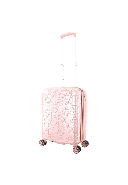 ELLE Handbagage Harde Koffer / Trolley / Reiskoffer - 49x38x20.5cm - Alors - Roze