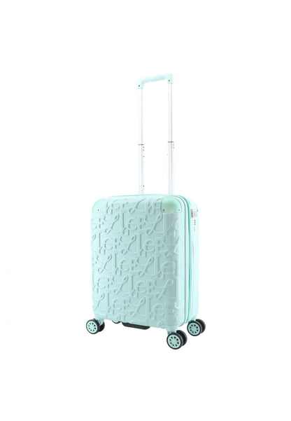 ELLE Bagage à main Valise rigide / Trolley / Valise de voyage - 49x38x20,5cm - Alors - Menthe