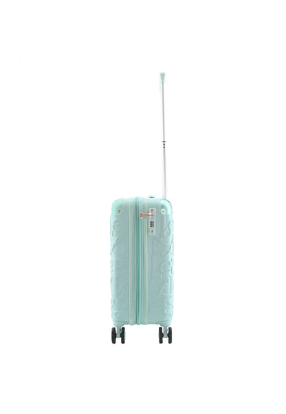 ELLE Bagage à main Valise rigide / Trolley / Valise de voyage - 49x38x20,5cm - Alors - Menthe