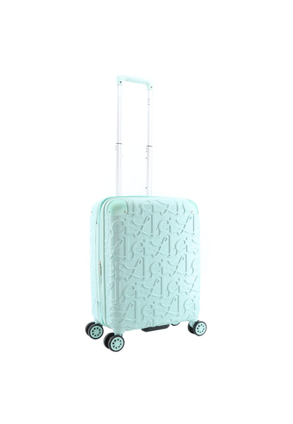 ELLE Bagage à main Valise rigide / Trolley / Valise de voyage - 49x38x20,5cm - Alors - Menthe