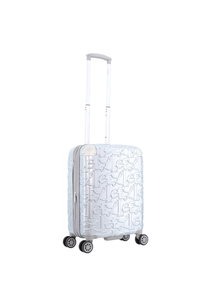 ELLE Handbagage Harde Koffer / Trolley / Reiskoffer - 49x38x20.5cm - Alors - Zilver