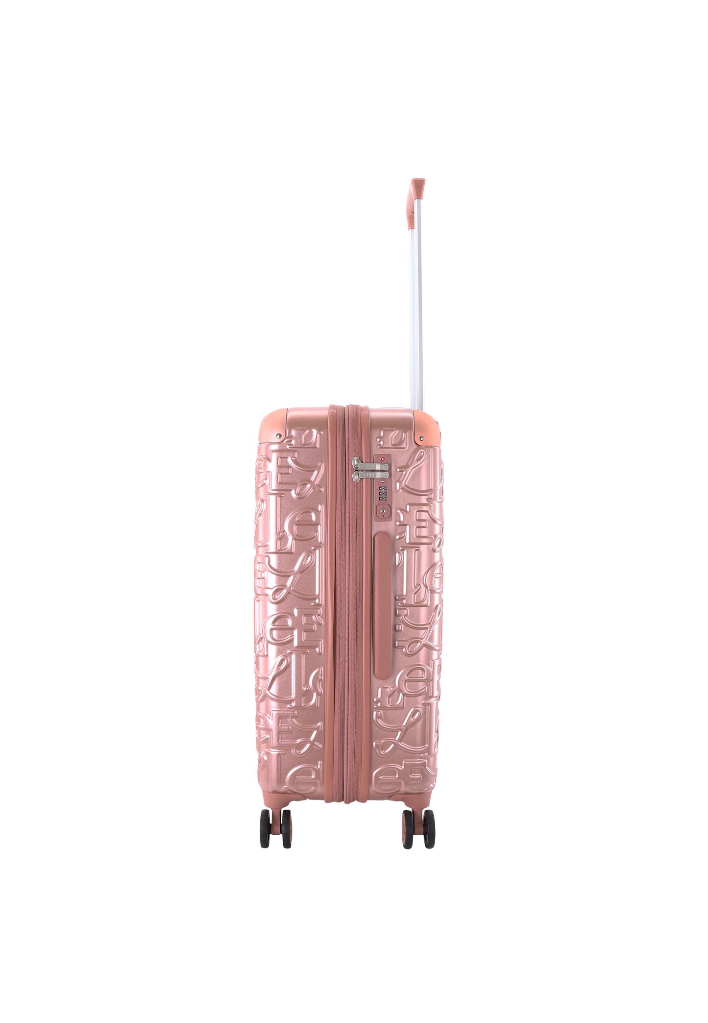 ELLE Harde Koffer / Trolley / Reiskoffer - 60 cm (Medium) - Alors - Roze