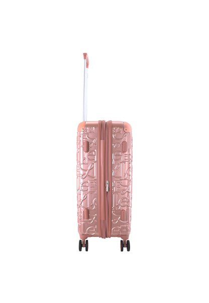 ELLE Harde Koffer / Trolley / Reiskoffer - 60 cm (Medium) - Alors - Roze