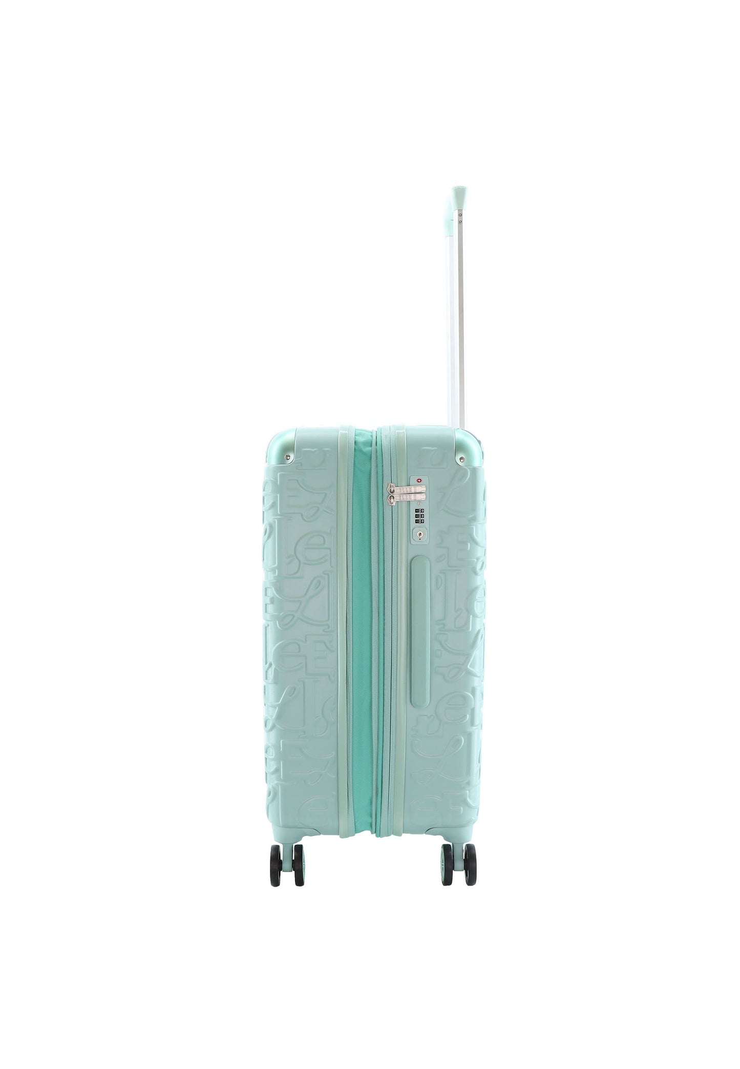 ELLE Valise Rigide / Trolley / Valise de Voyage - 60 cm (Moyen) - Alors - Menthe