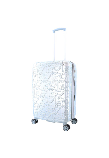 ELLE Harde Koffer / Trolley / Reiskoffer - 60 cm (Medium) - Alors - Zilver