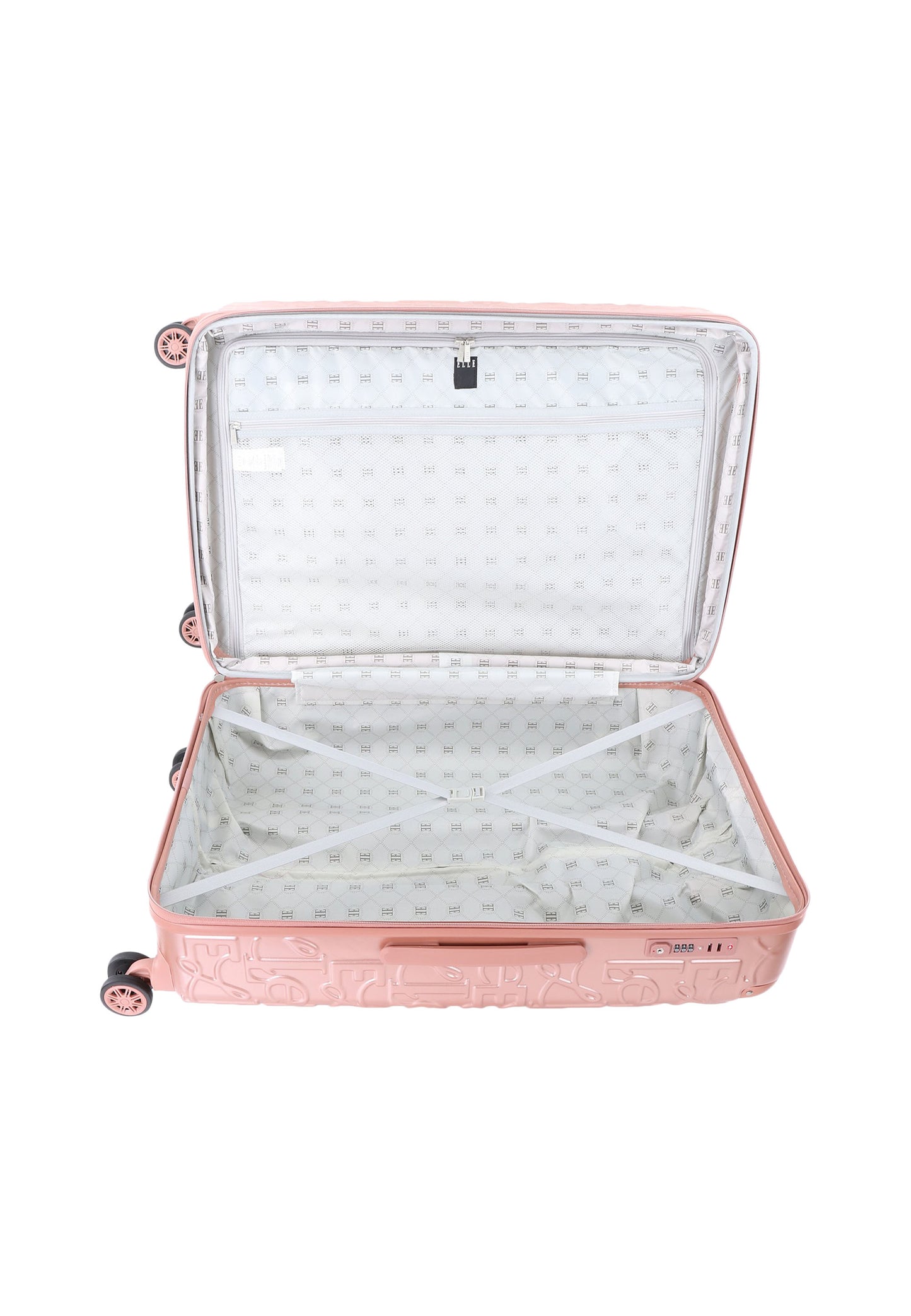 ELLE Harde Koffer / Trolley / Reiskoffer -70 cm (Large) - Alors - Roze