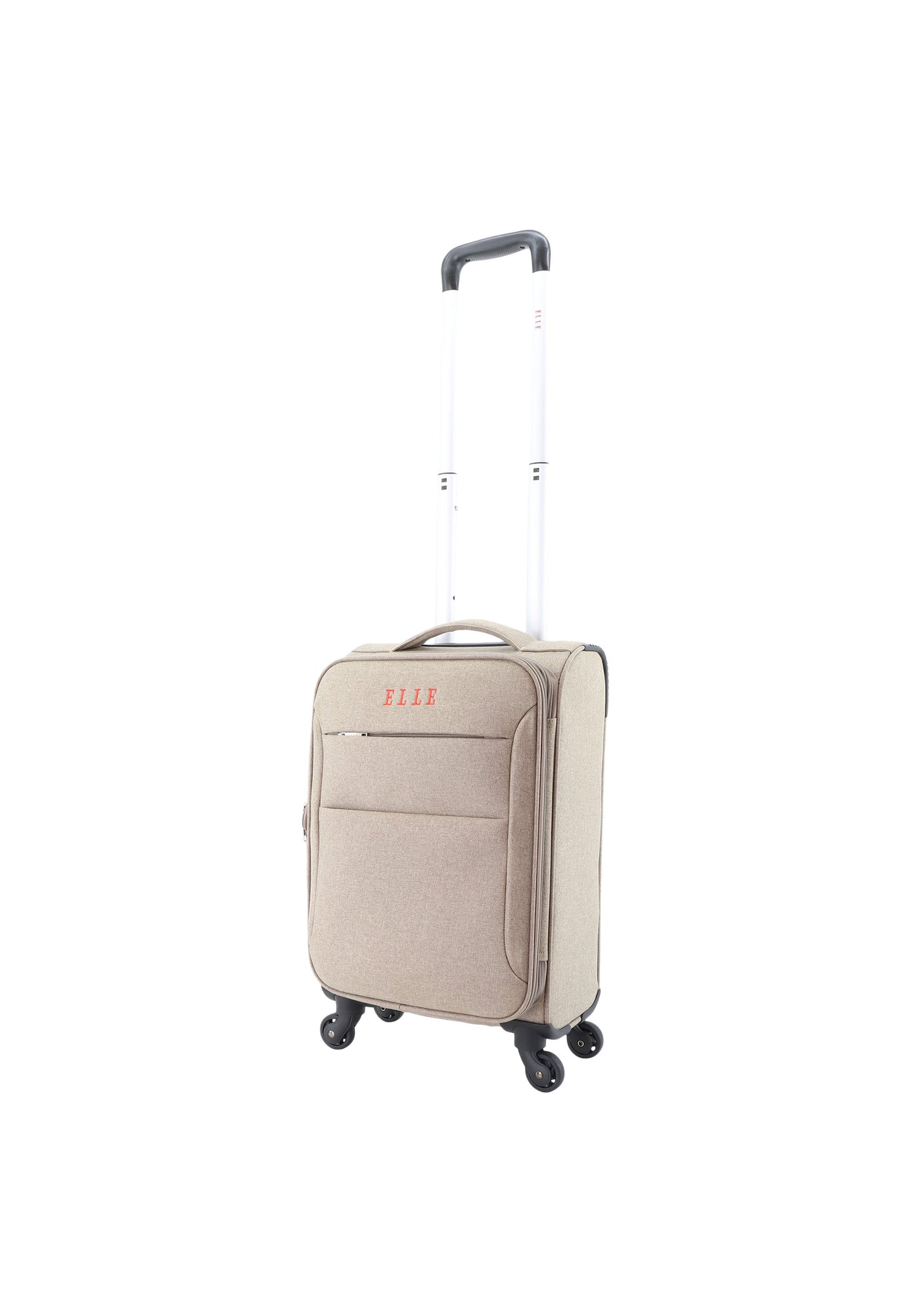 ELLE Handbagage Zachte Koffer / Trolley / Reiskoffer - 46x32x17cm - Pledge - Beige