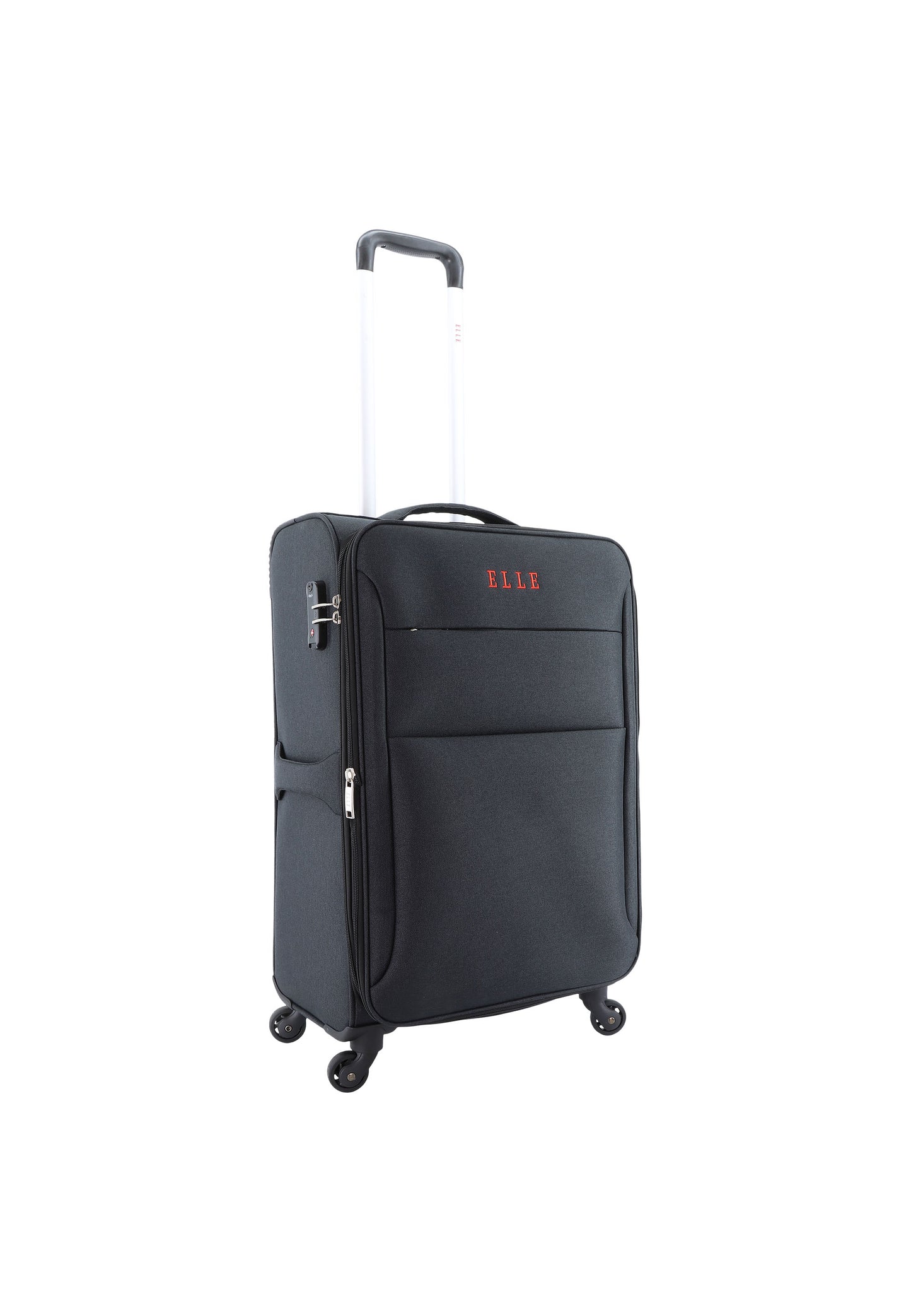 ELLE Soft Case / Trolley / Travel Case - 60 cm (Moyen) - Pledge - Noir