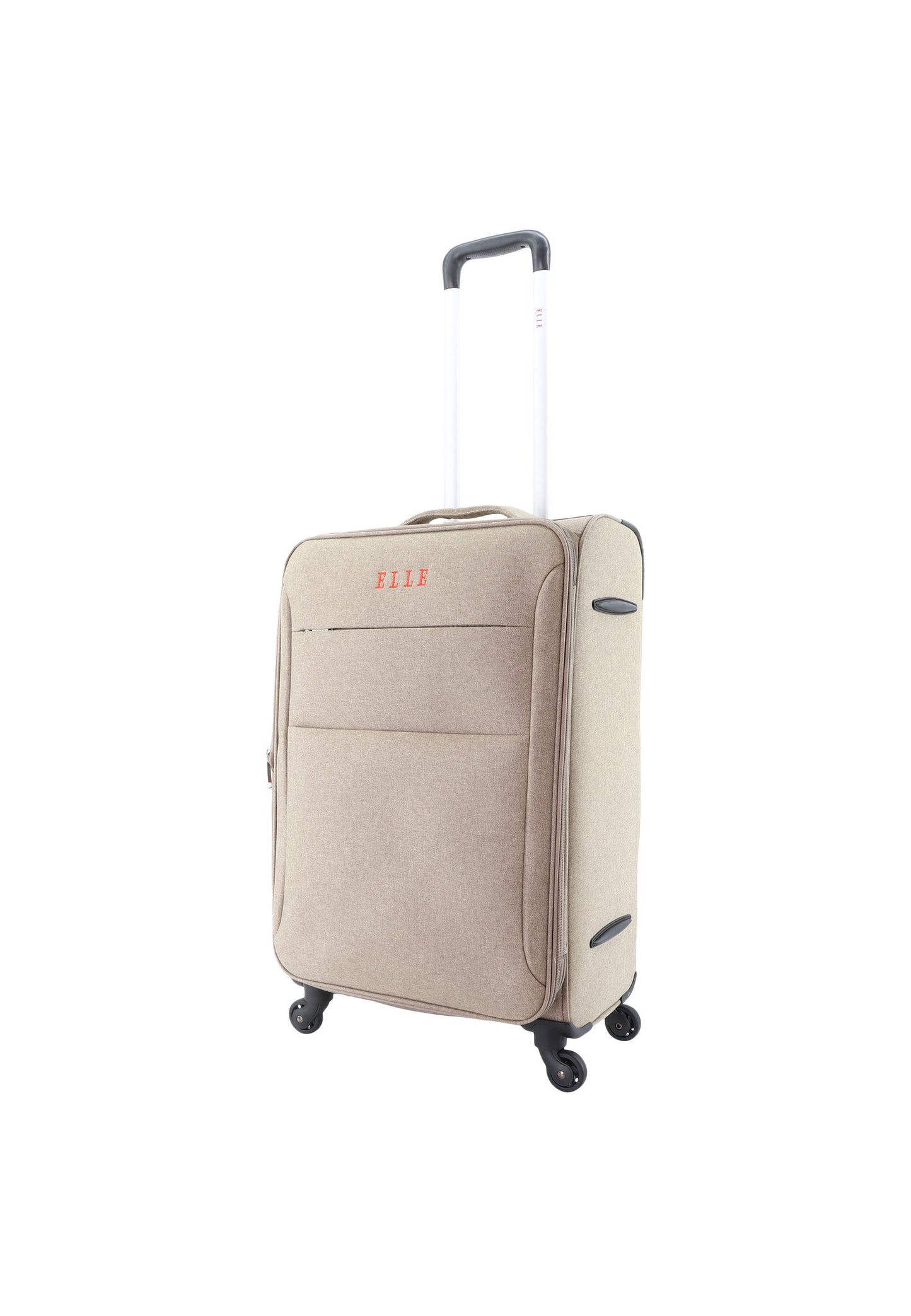 ELLE Zachte Koffer / Trolley / Reiskoffer - 60 cm (Medium) - Pledge - Beige