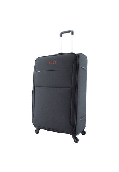 ELLE Soft Case / Trolley / Travel Case - 71 cm (Large) - Pledge - Noir