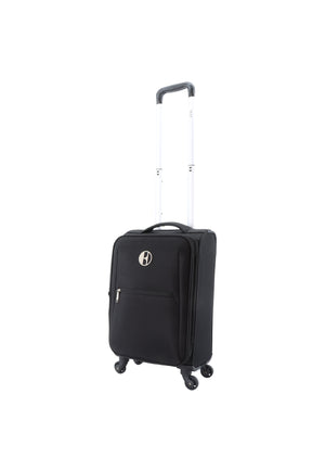 ELLE Handbagage Zachte kleine koffer | Trolley - 55x32x20cm - Mode - Zwart