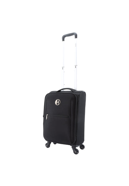 ELLE Handbagage Zachte Koffer / Trolley / Reiskoffer - 46x32x17cm - Mode - Zwart