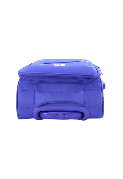 ELLE Handbagage Zachte Koffer / Trolley / Reiskoffer - 46x32x17cm - Mode - Blauw