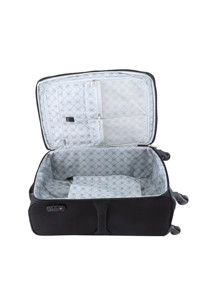 ELLE Zachte Koffer / Trolley / Reiskoffer - 60 cm (Medium) - Mode - Zwart