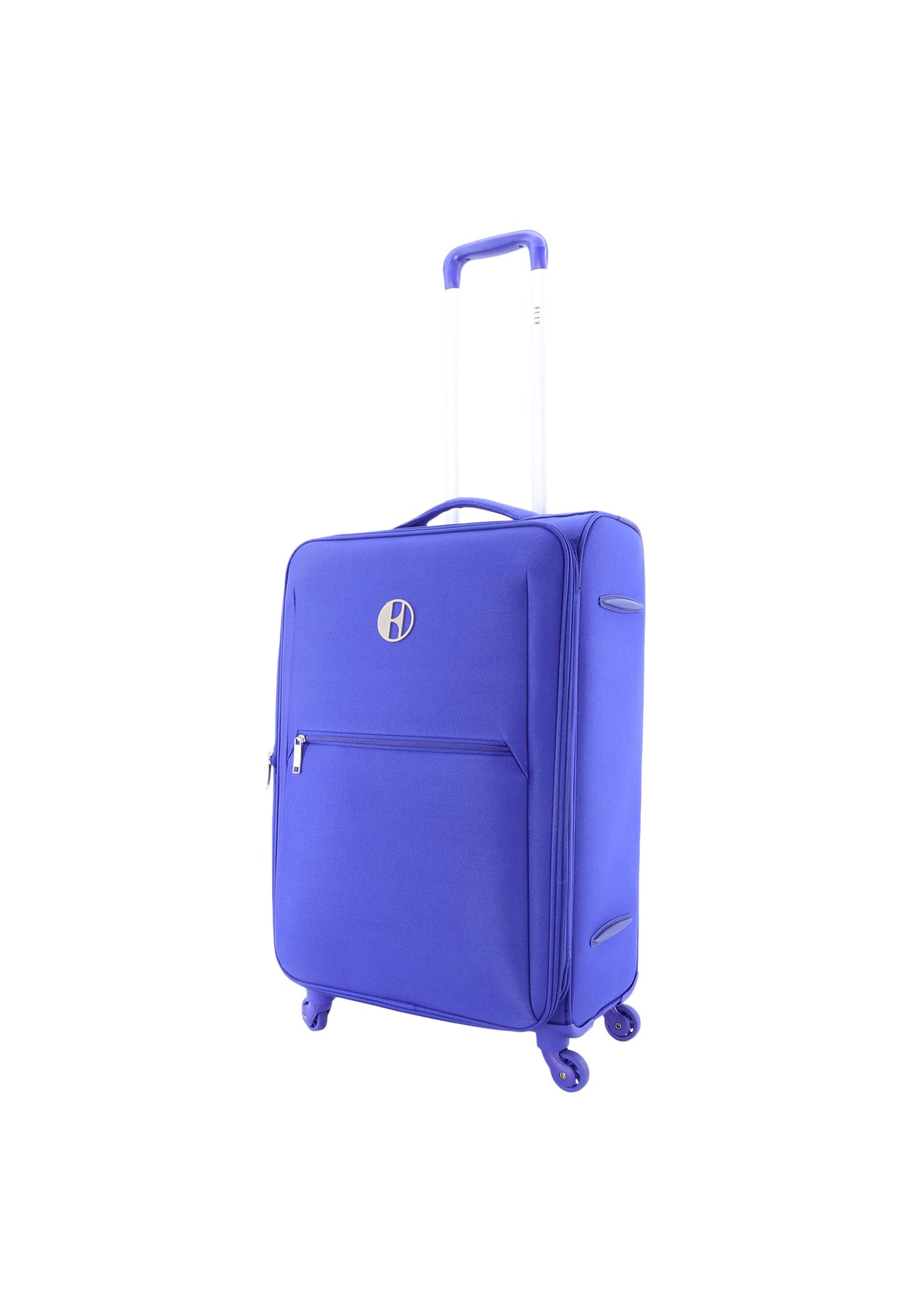 ELLE Zachte Koffer / Trolley / Reiskoffer - 60 cm (Medium) - Mode - Blauw