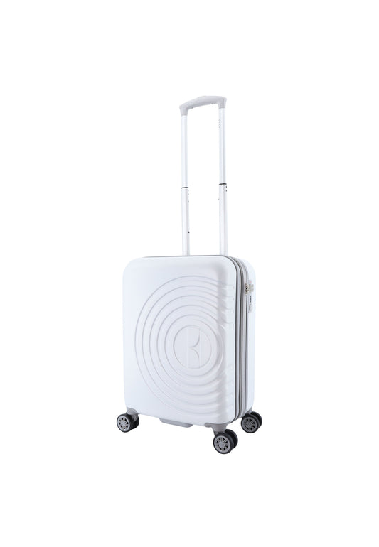 ELLE Uitbreidbaar Handbagage Harde  Koffer / Trolley / Reiskoffer - 55 cm (Small) - Follies - Wit