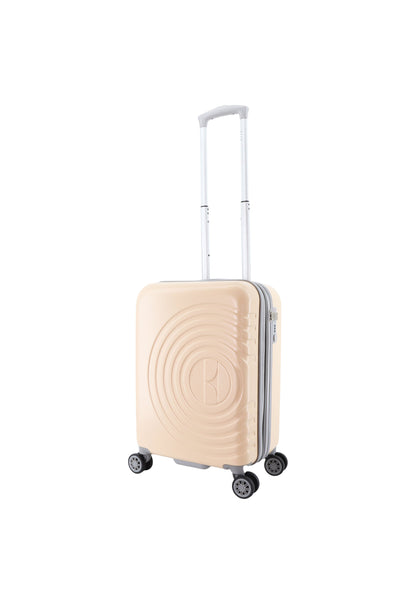 ELLE Extensible Bagage à Main Valise Rigide / Trolley / Valise de Voyage - 55 cm (Petit) - Follies - Rose