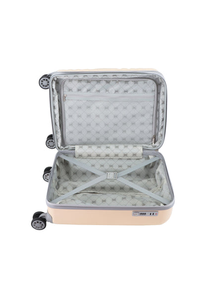 ELLE Extensible Bagage à Main Valise Rigide / Trolley / Valise de Voyage - 55 cm (Petit) - Follies - Rose