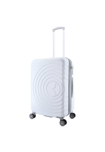 Valise Rigide / Trolley / Valise de Voyage Extensible ELLE - 68 cm (Moyen) - Follies - Blanc