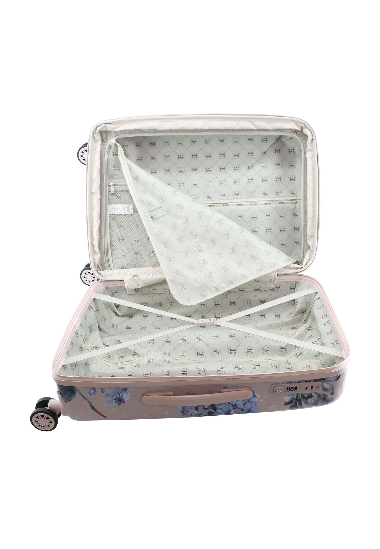 ELLE Floret Valise rigide / Trolley / Valise de voyage - 68 cm (Moyen) - Lilas