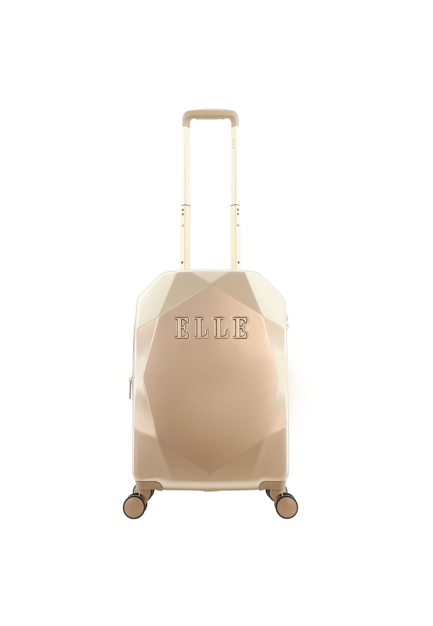 ELLE Diamond Handbagage Harde Koffer / Trolley / Reiskoffer - 56.5 cm (Small) - Taupe