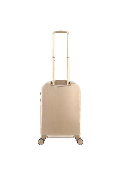 ELLE Diamond Handbagage Harde Koffer / Trolley / Reiskoffer - 56.5 cm (Small) - Taupe