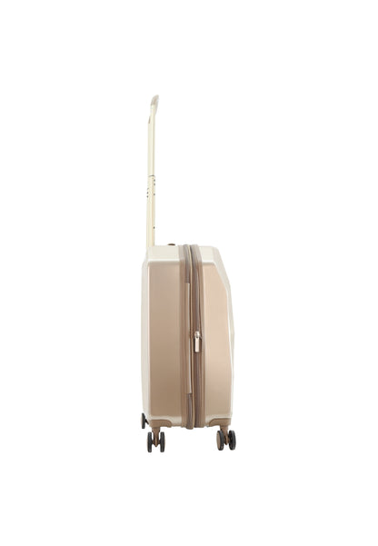 ELLE Diamond Handbagage Harde Koffer / Trolley / Reiskoffer - 56.5 cm (Small) - Taupe